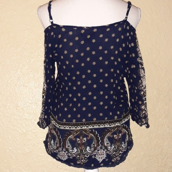 Angie Navy blue strap top Size Medium - Picture 4 of 6